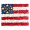 American Flag Button Bundle – Red, White & Blue Buttons with Gold Stars – Patriotic Craft Kit for DIY Flag Art on 8x10 Canvas – By Buttons Galore and More